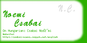 noemi csabai business card